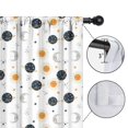 thumbnail image 4 of Blackout Kids Curtains,White Cosmic Pattern Childrens Insulated Curtains Set Of 2,Bedroom Essentials,Toddler Room Decor 42"x63", 4 of 5