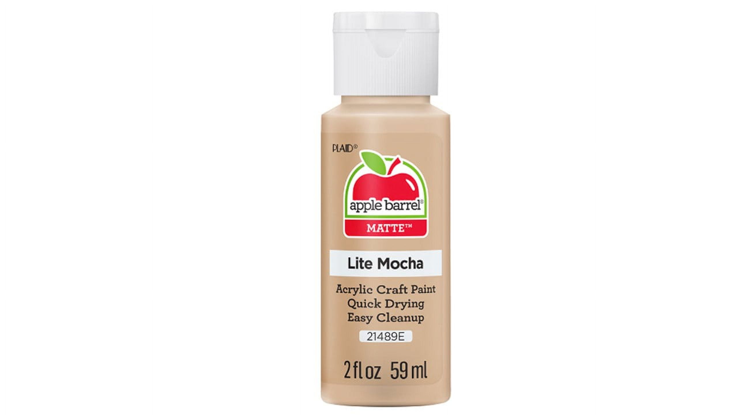 Apple Barrel Dark Flesh Tone Matte Acrylic Paint Set 6 Pack