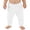 White, variant on Otqutp Baby Cotton Pants Elastic Waist Loose Fit Sweatpants Autumn Toddler Girls Boys Solid Soft Stretchy Trousers 0-24 Months