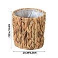 thumbnail image 2 of WIFKLSIIPG Water Hyacinth Woven Storage Planter Pot Balcony Handmade Flower, 2 of 6