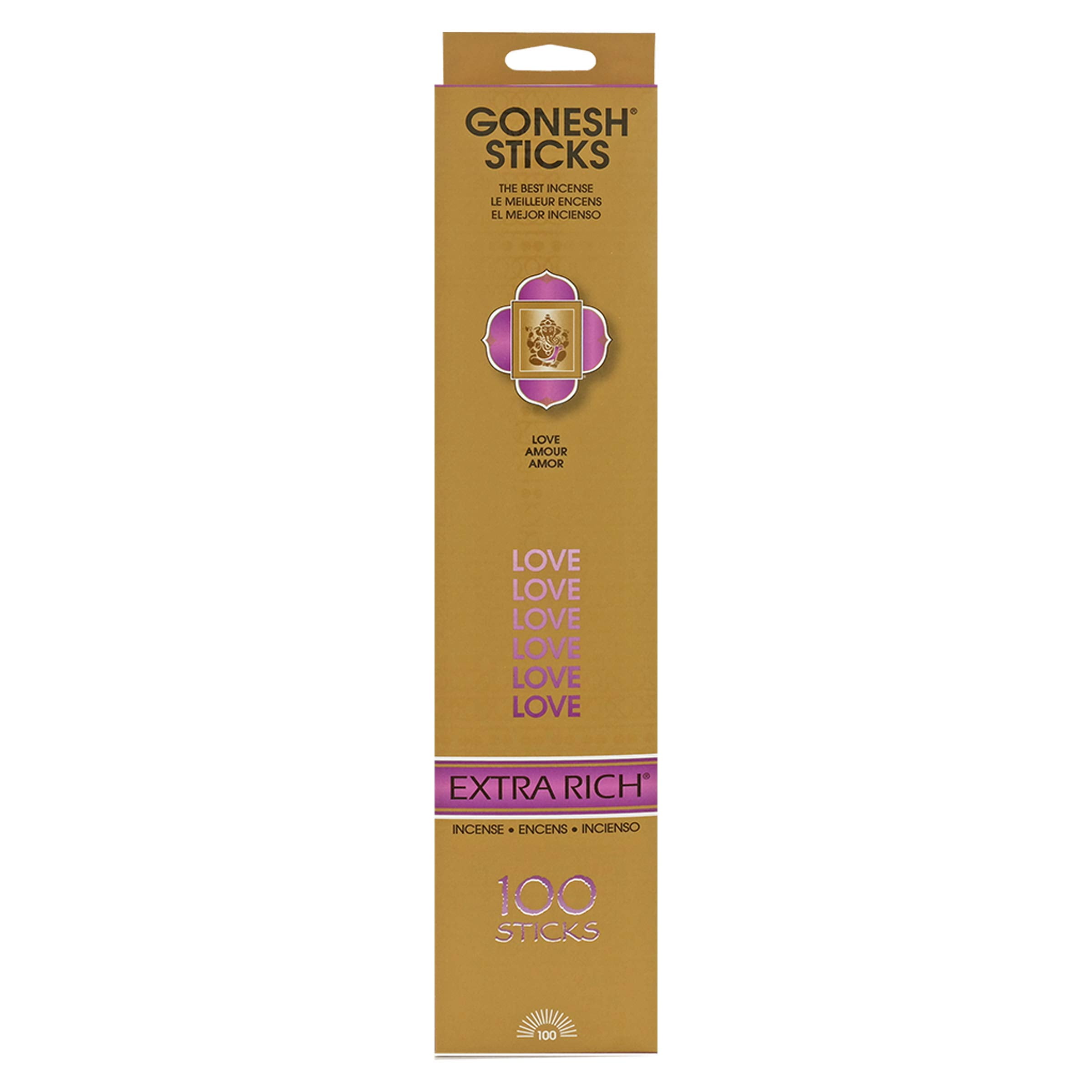 Gonesh Extra Rich Love Incense 100 Sticks