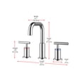 thumbnail image 2 of Elegant Kitchen & Bath FAV-1010PCH Tobias 8 in. Widespread Double Handle Bathroom Faucet, Chrome, 2 of 10