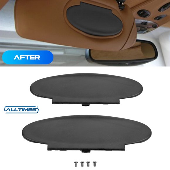 ALLTIMES Sun Visor Mirror Cover for Porsche 911 996 / 997 for Boxster for Cayman 986 / 987, 2 Pack