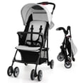 thumbnail image 1 of Costway Foldable Lightweight Baby Stroller Kids Travel Pushchair 5-Point Safety System, 1 of 9