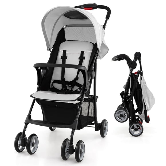 Costway Foldable Lightweight Baby Stroller Kids Travel Pushchair 5-Point Safety System