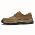 thumbnail image 5 of Men's Oxford Lace-Up Shoes - Slip-Resistant Rubber Sole, Breathable PU Upper, Comfortable Cushioned Insole - Versatile for Work, Travel & Casual Wear - Brown & Black, Everyday Footwear, Stylish Footw, 5 of 9