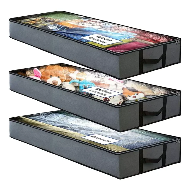 Bolsa De Almacenamiento Edredón Y Ropa Plegable Paquete De 3pack