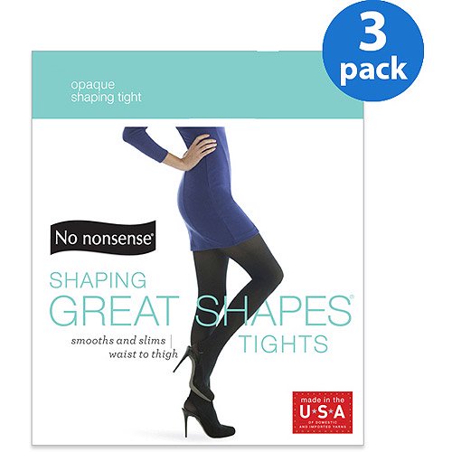 No nonsense Women's Opaque Sheer to Waist Tights, 3 Pair Walmart