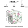 thumbnail image 4 of Sikiie Lilies Flowers Leather Tissue Box Cover Square, tissue box holder, Tissue Box with Bottom Belt-5.2”x5.2”x5.2”, 4 of 7