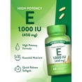 thumbnail image 5 of Vitamin E Capsules 1000 IU | 60 Softgels | Non-GMO & Gluten Free | For Men and Women | by Nature's Truth, 5 of 7