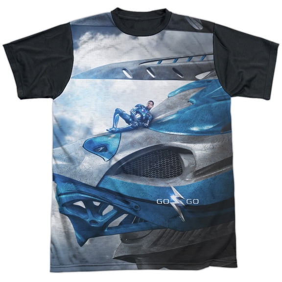 Power Rangers Blue Zord Poster Unisex Adult Halloween Costume Sublimated T Shirt