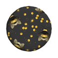 thumbnail image 2 of Balery Bumblebeetire Cover Waterproof Dust-Proof, Universal Spare Wheel Tire Cover For Trailer, Rv, Suv Truck And Vehicle Camper Accessories-17 Inch, 2 of 9