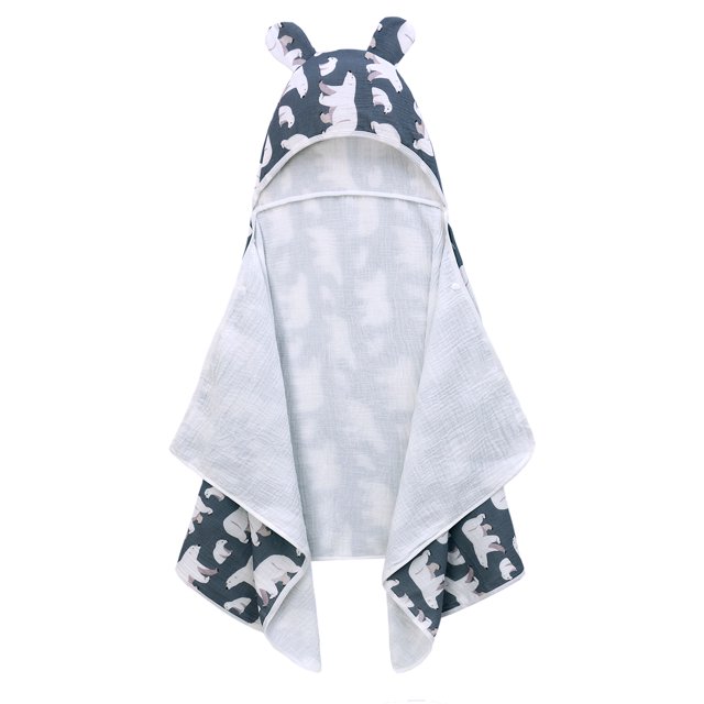 Toalla de baño para bebé con capucha 100% algodón, súper suave y absorbente, tamaño grande 70 x 140 cm, toalla de baño Baby Essentials para recién nacidos, bebés, niños y niñas