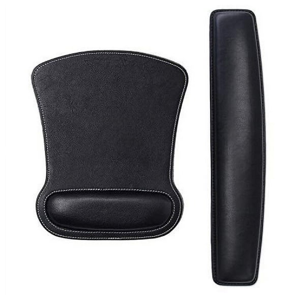 RIcHEN Keyboard Wrist Rest Pad and Mouse Wrist Rest Support Mouse Pad Set,Durable comfortable Lightweight for Easy Typing Pain Relief-Ergonomic Support (Black)