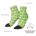 thumbnail image 4 of Uemuo Green Lemon Slices Printed Crew Socks, Moisture-Wicking Socks, Athletic Socks for Men Breathable Cushion Socks Casual Sport Socks for Running Traveling, 4 of 6