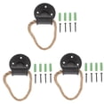 thumbnail image 4 of LOLIPPYY Black Vintage Rope Style Cabinet Handles for Home Furniture, Set of 3 Drawer Pulls, 4 of 8