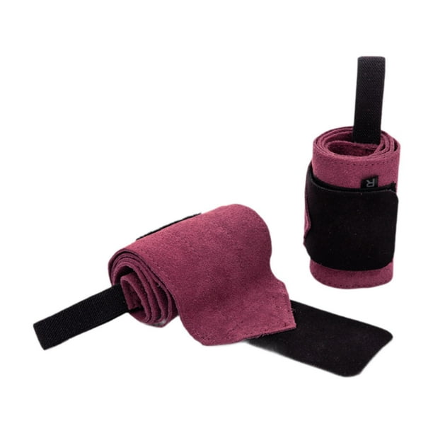 2 muñequeras para levantamiento de pesas, muñequera profesional ajustable para Púrpura