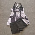 thumbnail image 6 of Xunlbb Plus Size Swimsuit for Women Close Fitting Body Shaping Bath Suit Multicolor Bikini with Crew Neck Slim Straps Summer Vacation Fashion Beach Party XXXXXL, 6 of 6