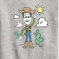 thumbnail image 3 of Toy Story - Woody Pastel - Toddler & Youth Crewneck Fleece Sweatshirt, 3 of 5