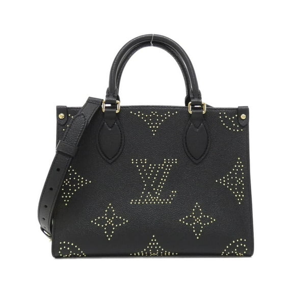 Pre-Owned Louis Vuitton Monogram Empreinte (Studs) On the Go PM M46733 Handbag (Good)