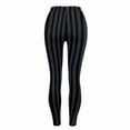 thumbnail image 6 of Guluxicc Women Halloween Leggings Stretch Tummy Control High Rise Yoga Pants Striped Leggings, 6 of 7