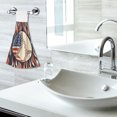 thumbnail image 5 of Yayeee Kitchen Hanging Hand Towels Set of 2 with Loop Bathroom Absorbent Tie Towel, Baseball Pattern, 5 of 7
