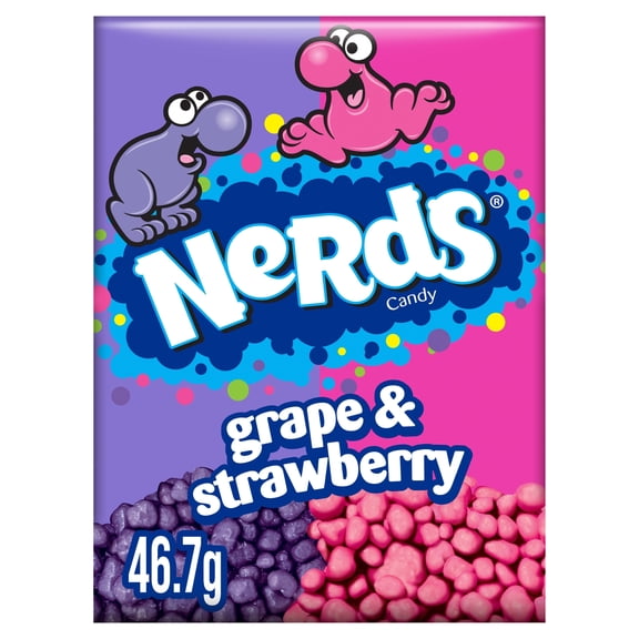 Nerds Candy Sweets Box Grape & Strawberry 46.7g, Imported from Britain
