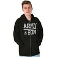 thumbnail image 3 of US Army Son Military Star Logo Zip Hoodie Sweatshirt Men Brisco Brands X, 3 of 6