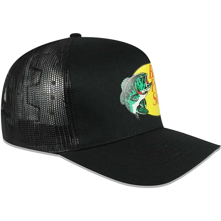 Bass Pro Shop Men's Trucker Hat Mesh Cap - One Size Fits All Snapback  Closure OSFM, fishing hat 