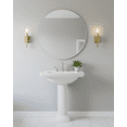 thumbnail image 3 of Vivio Lighting Roma Modern Dimmable LED Champagne Gold Wall Sconce with Clear Glass Shades, 3 of 6