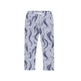 thumbnail image 5 of Handshe Men's Home Sleep Pants with Printed Straight Cut Elastic Waistband and Pockets Casual Lounge Wear, 5 of 7