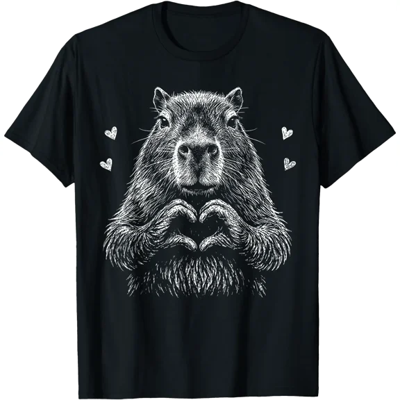 I Steal Hearts Capybara Valentines Capybara T-Shirt, Unisex T-Shirt