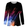 thumbnail image 4 of PuLe Women's Top Long Sleeve Shirts for Women Fall Tops Dressy Casual Blouses Pleated Scooped Neck Tunic Tops for Leggings ﻿, 4 of 5