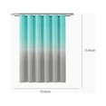 thumbnail image 3 of Lksixu Blue Shower Curtain Set with 12 Hooks 71x71" Blue and Gray Gradient Waterproof Quick-Drying Hotel Quality Nordic Style Bathroom Decor for Bathrubs Spa, 3 of 5