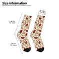 thumbnail image 2 of Fuzoiu Valentine'S Day Rose Print Kids Socks For Boys Girls,Grip Crew Socks with Non Slip,Lightweight Stretch Crew Socks,Toddlers Crew Boot Socks, 2 of 5