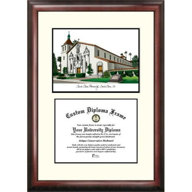 Campusimages CA930LV Santa Clara University Legacy Scholar Diploma Frame