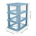 thumbnail image 2 of HLONK 3-Drawer Plastic Organizer Storage for Arts and Crafts, 2 of 5