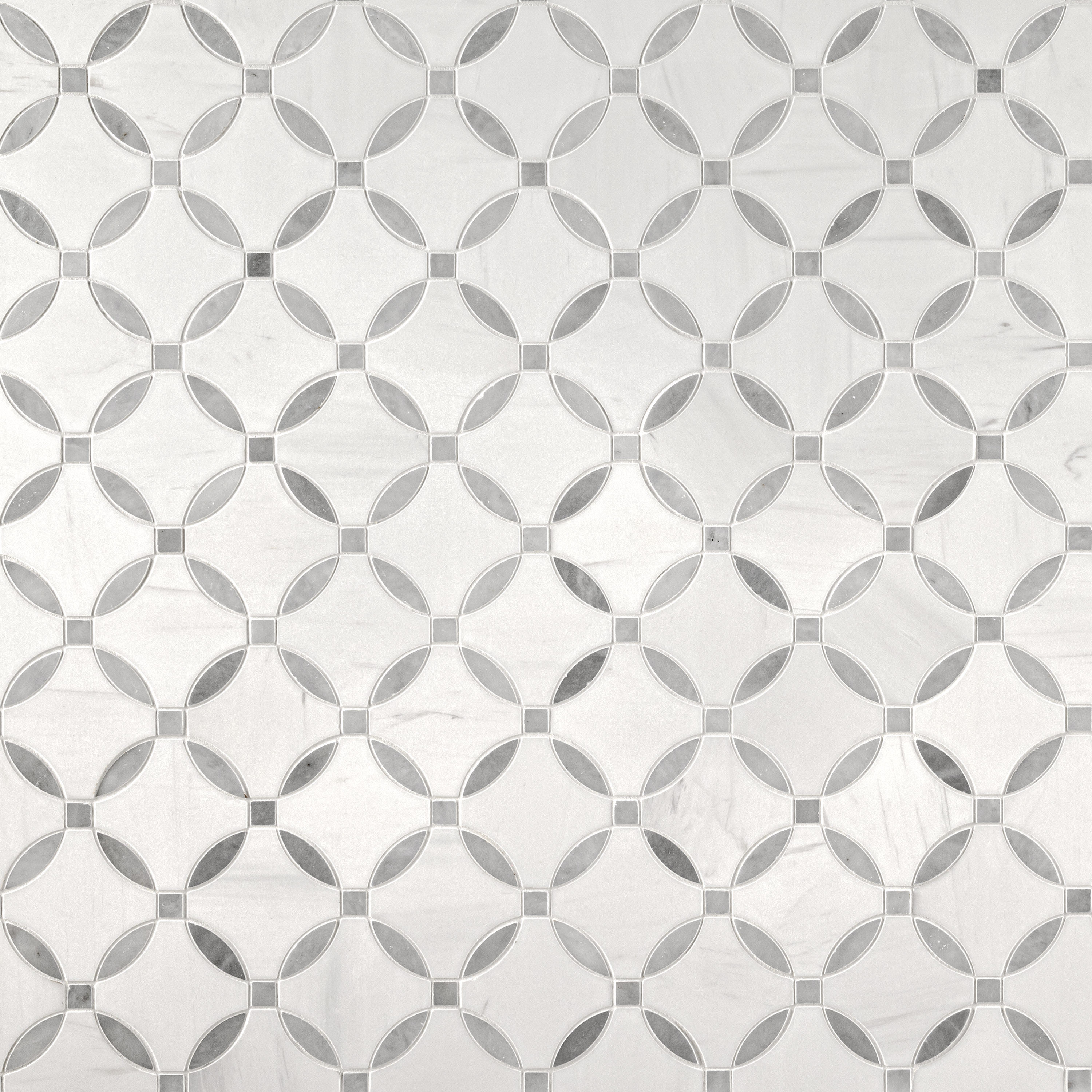 MSI Bianco Dolomite Lola 10 in. x 10 in. Polished Marble Mosaic Floor And Wall Tile