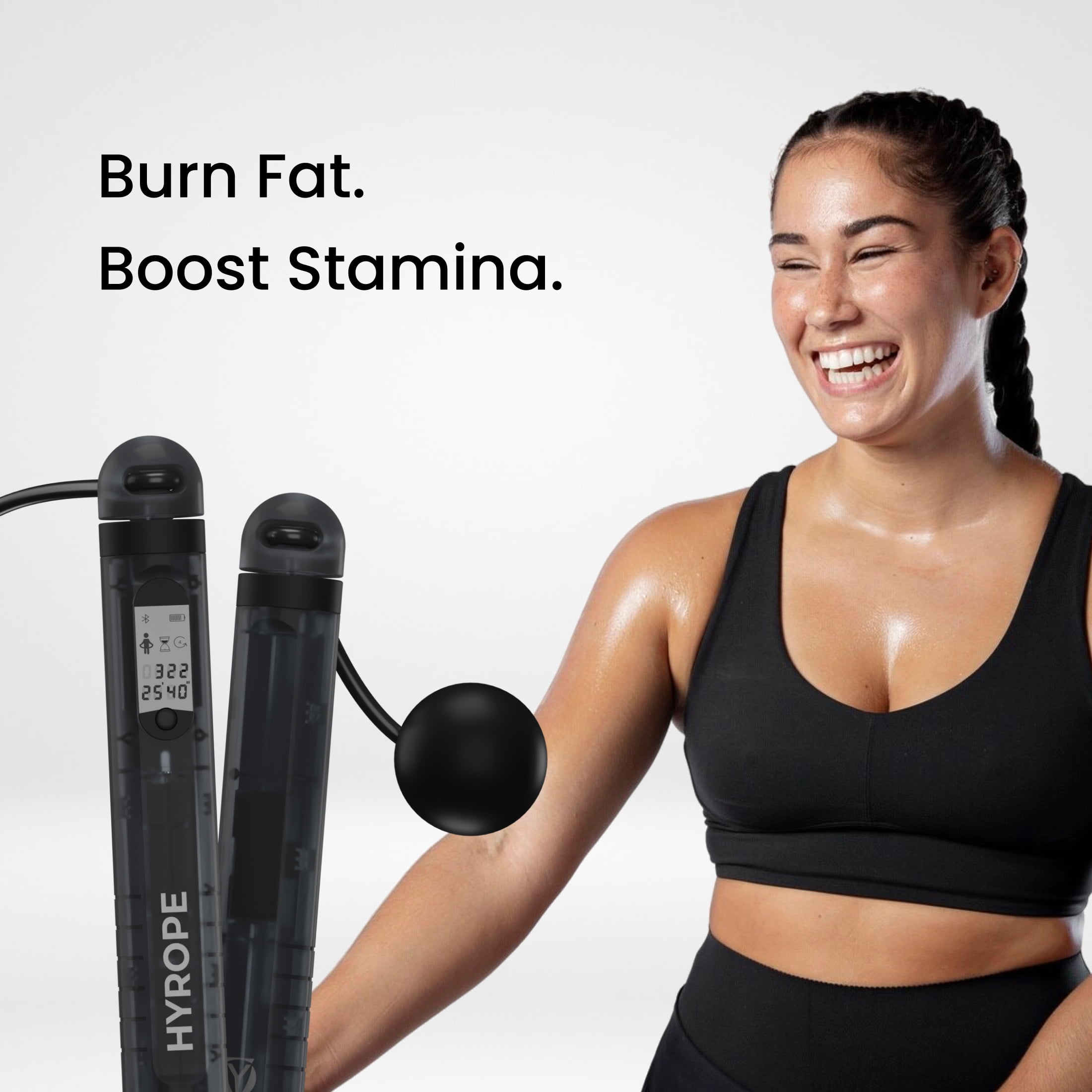 Smart Jump Rope with AI Powered Fitness Tracking,  Lifetime Fitness App Access, Adjustable for Men, Women, Cardio Workout, Weight Loss, Home Gym Exercise Equipment, Cordless Skipping Balls Included