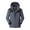 Gray, variant on USSUMA Men Jackets Waterproof Rain Jackets for Men Long Sleeved Hooded Zipper Pocket Coat Comfortable Multicolor Loose Outerwear Sports Fall Top