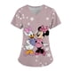 thumbnail image 3 of Uniforme de Disney para mujer, estampado 3D de Mickey Mouse, camisa de trabajo de enfermera, bata con bolsillo, uniforme de enfermería para Navidad, 3 of 5