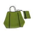 thumbnail image 3 of Bolsa de neopreno para mujer con bolsa interior, bolsa de piscina para viajes de vacaciones y fiestas Verde, 3 of 8