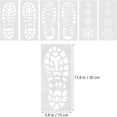 thumbnail image 2 of 6/10Pcs Christmas Snowflake Stencils Template Santa Footprint Reusable Drawing Template Christmas Eve Sign, 2 of 8