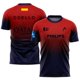 thumbnail image 5 of Camiseta transpirable con degradado 3D para hombre, camiseta de fitness, running, tenis, bádminton, talla asiática, 2024, 5 of 5