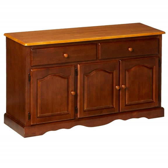 Sunset Trading Oak Selections Treasure Buffet | Nutmeg Brown and Light Oak