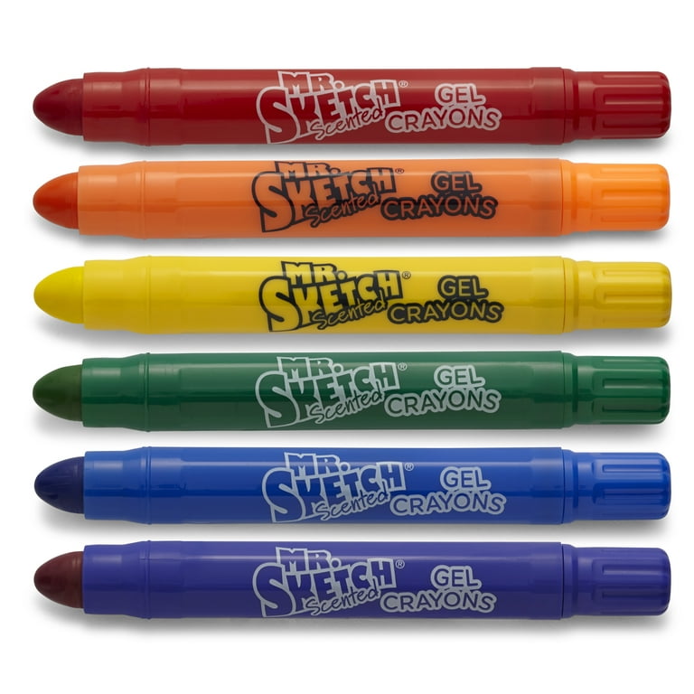 Mr. Sketch Twistable Scented Gel Crayons, 6 Pieces