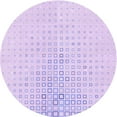 thumbnail image 1 of Ahgly Company Machine Washable Indoor Square Transitional Bright Lilac Purple Area Rugs, 3' Square, 1 of 7
