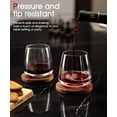 thumbnail image 4 of Set de copas de vino OJA, 6 unidades, 400 ml, sopladas a mano, sin tallo, 4 of 7