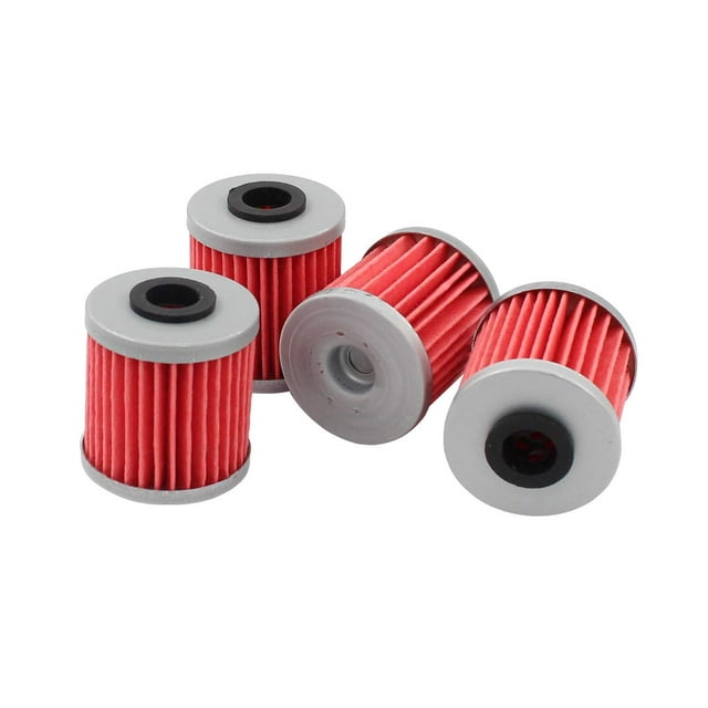 Paquete de 4 filtros de aceite para Kawasaki KX250 KX250F KX450F Suzuki