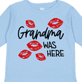 thumbnail image 4 of Inktastic Grandma Was Here Red Kisses Boys or Girls Long Sleeve Toddler T-Shirt, 4 of 5